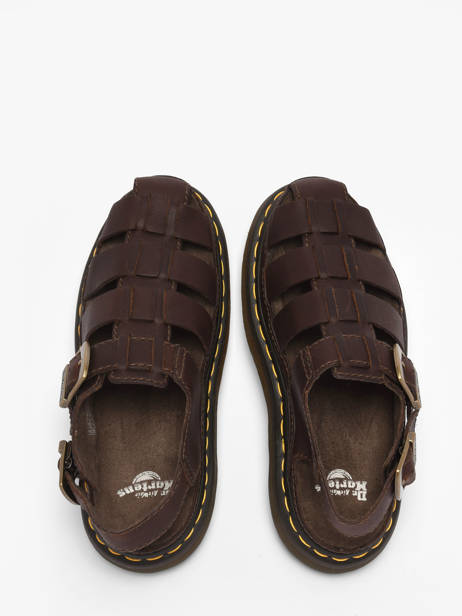Sandals In Leather Dr martens Brown women 31524201 other view 3