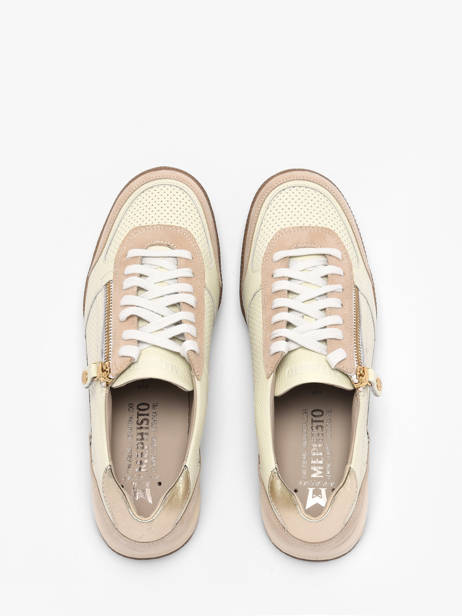 Sneakers En Cuir Mephisto Beige women P5147016 vue secondaire 3