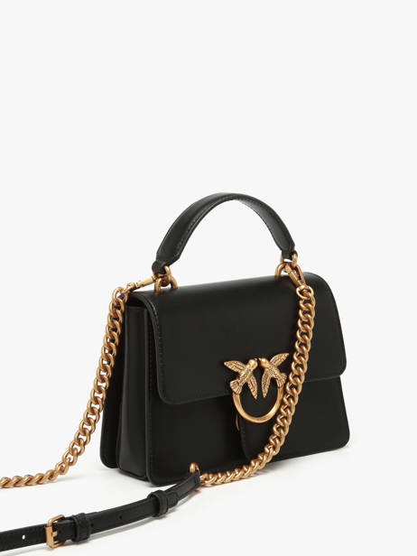 Sac Porté Main Love Bag Icon Cuir Pinko Noir love bag icon A0F1 vue secondaire 1