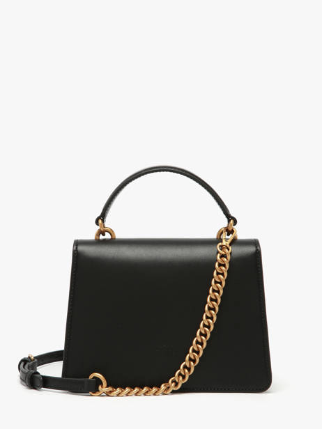 Sac Porté Main Love Bag Icon Cuir Pinko Noir love bag icon A0F1 vue secondaire 4