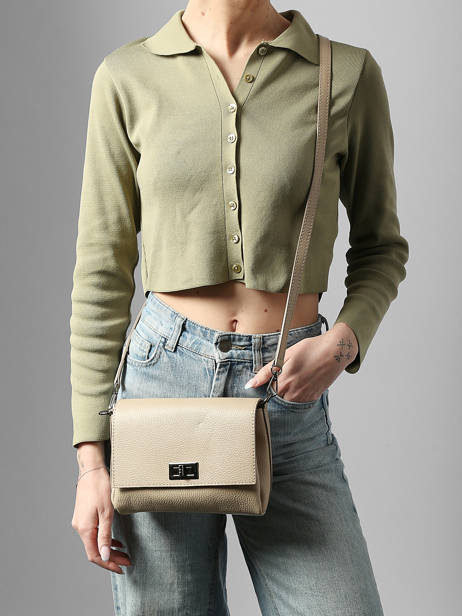 Sac Bandoulière Caviar Cuir Milano Beige caviar CA24061 vue secondaire 1