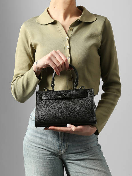 Sac Porté Main Caviar Cuir Milano Noir caviar CA25114 vue secondaire 1