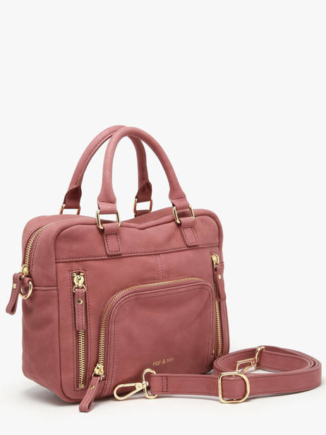 Leather Baby Macy Crossbody Bag Nat et nin Pink vintage BABYMACY other view 2