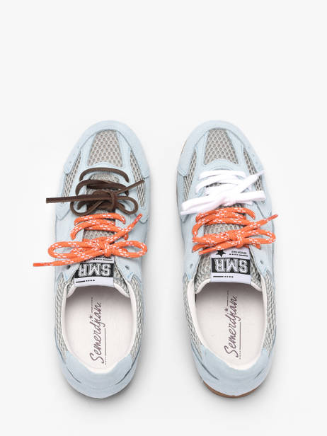 Sneakers Billie In Leather Semerdjian Blue women BILLI243 other view 3