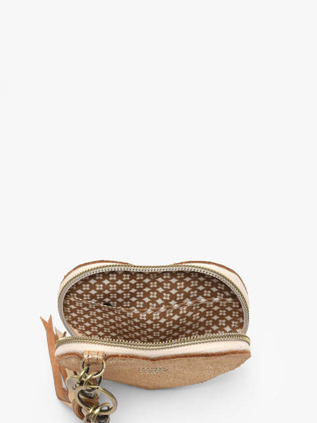 Coin Purse Vintage Leather Mila louise Beige vintage 16083X other view 1
