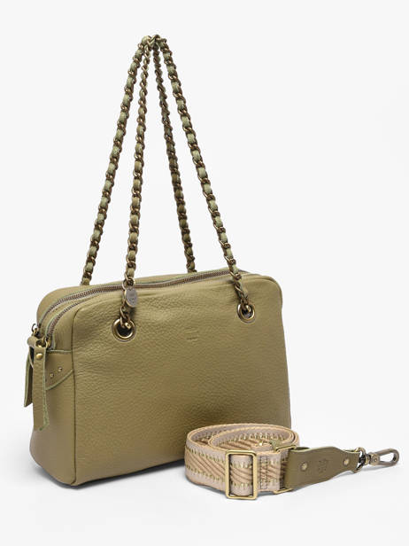 Shoulder Bag Vintage Leather Mila louise Silver vintage 3889C1 other view 2