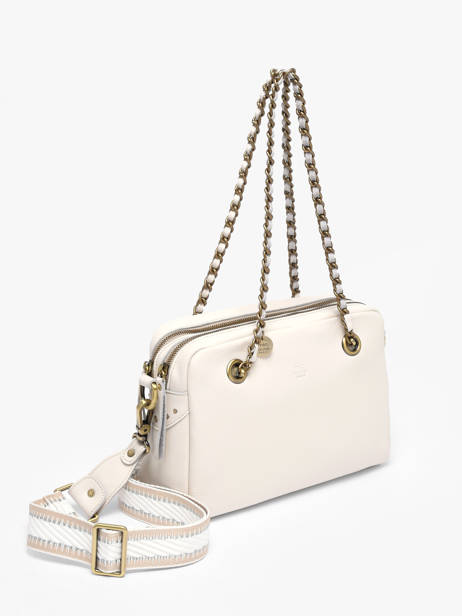 Sac Porté épaule Vintage Cuir Mila louise Blanc vintage 3889C1 vue secondaire 1