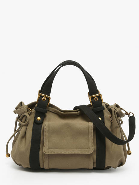 Sac 18h Canvas Coton Gerard darel Vert canvas DDS67450 vue secondaire 4