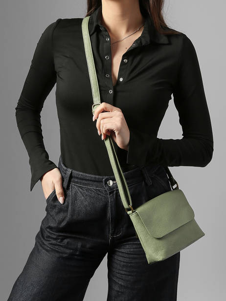 Shoulder Bag Soft Miniprix Green soft MD1309 other view 1