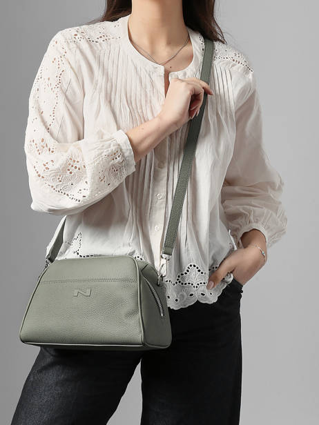 Leather Brenda Crossbody Bag Nathan baume Green state 2 other view 1