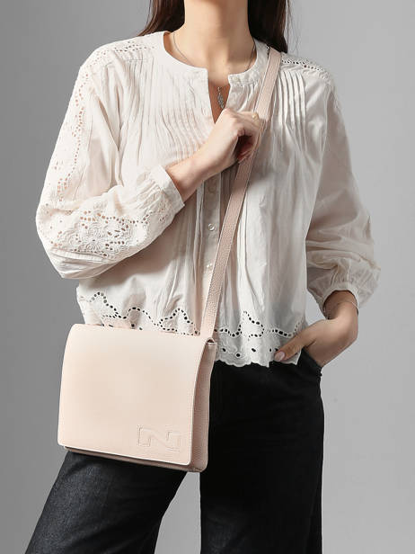 Leather Brugge Crossbody Bag Nathan baume Pink n city 2 other view 1