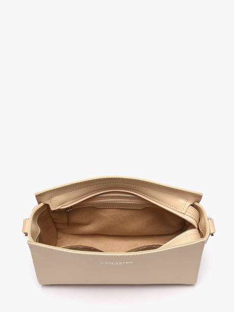 Shoulder Bag Smooth Leather Lancaster Beige smooth 437-02 other view 3