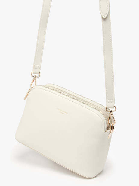 Shoulder Bag French Polyurethane David jones White french CM7342 other view 2