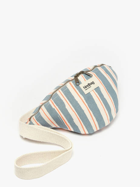 Striped Olivia Belt Bag Hindbag Blue rayures RA other view 2