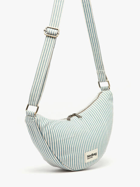 Crossbody Bag Rayures Cotton Hindbag Blue rayures RA other view 2