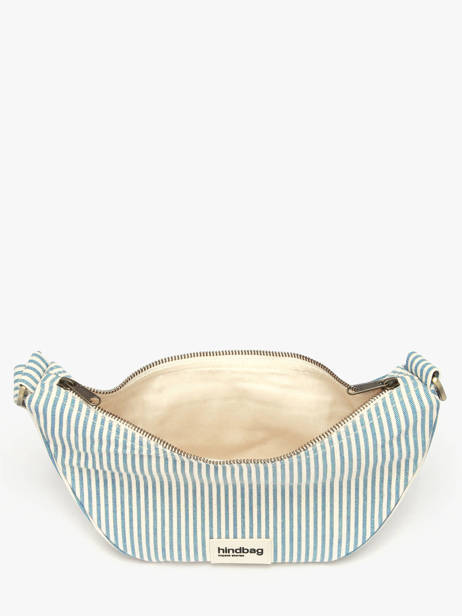 Crossbody Bag Rayures Cotton Hindbag Blue rayures RA other view 3