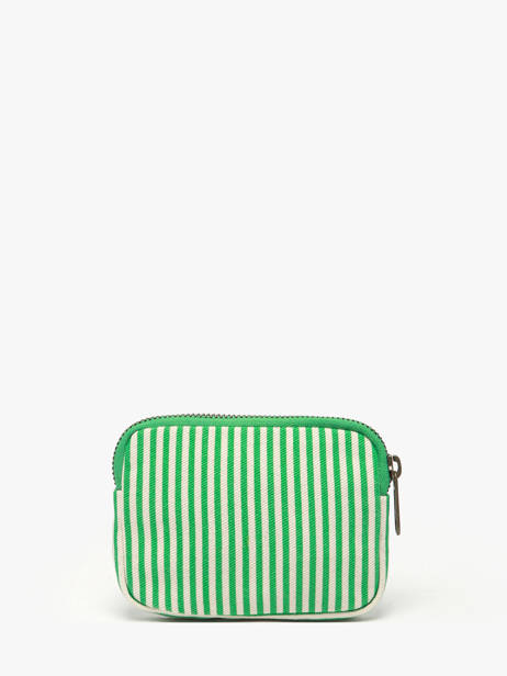 Coin Purse Rayures Hindbag Green rayures RA other view 2