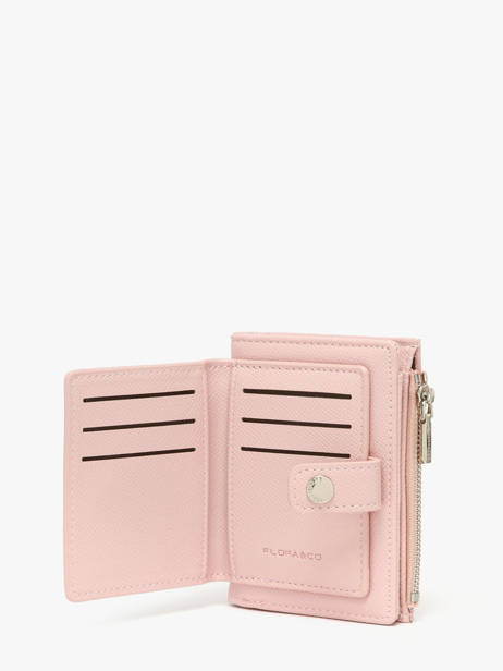 Coin Purse With Card Holder Saffiano Miniprix Pink saffiano F5012 other view 1