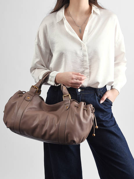 Shoulder Bag Icone Leather Gerard darel Brown icone DDS01410 other view 1