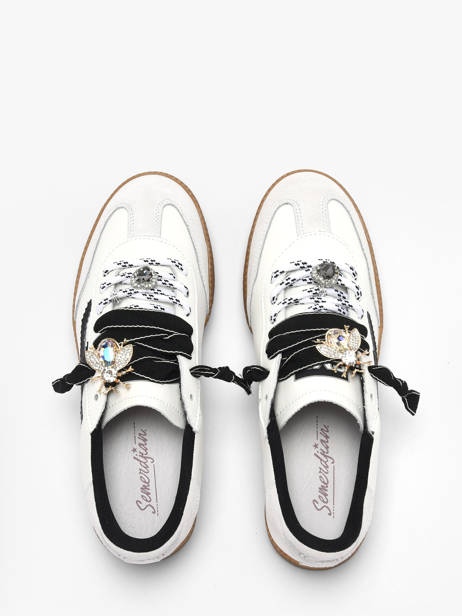 Sneakers Emily In Leather Semerdjian White women EMILY118 other view 3