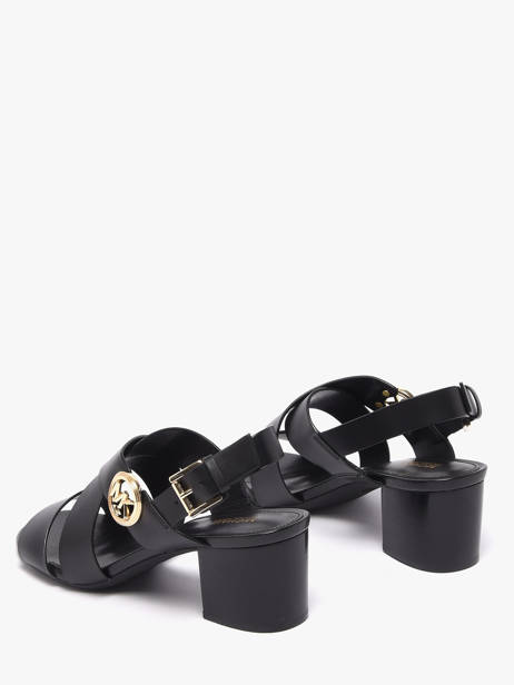 Heeled Sandals In Leather Michael kors Black women EMS1L001 other view 2