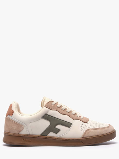 Sneakers In Leather Faguo Beige men 26CG3202