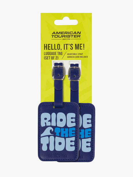 Luggage Tag American tourister Blue american tourist.ta 160234 other view 3