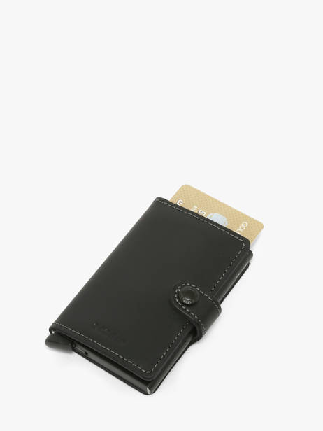 Card Holder Original Leather Secrid Black original MPC other view 2