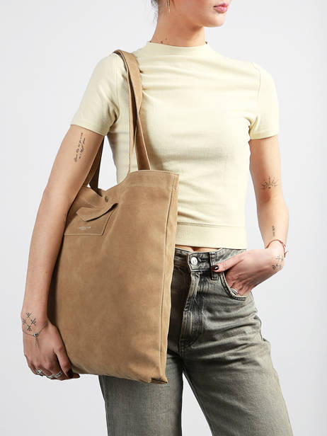 Shoulder Bag Suedine Kba Lancaster Beige suedine kba 61 other view 1