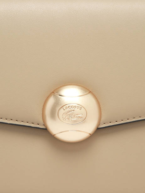 Crossbody Bag Tennis Bliss Leather Lacoste Beige tennis bliss NF5105IT other view 2