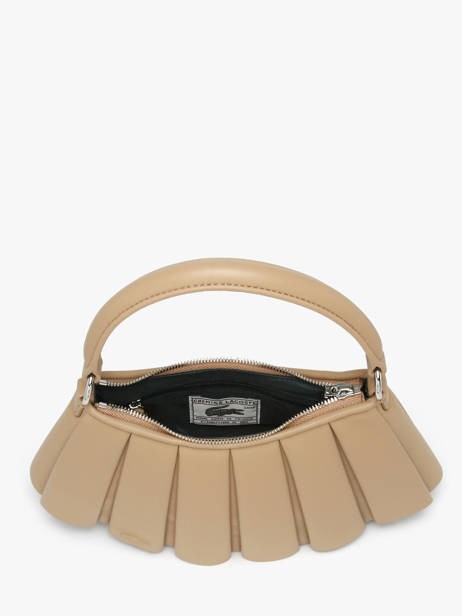 Sac Porté épaule Lenglen Cuir Lacoste Beige lenglen NU5011DP vue secondaire 3
