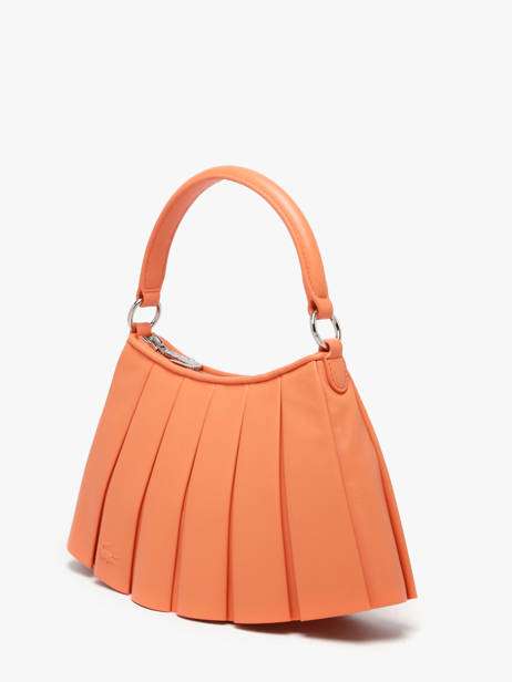 Sac Porté épaule Lenglen Cuir Lacoste Orange lenglen NU5011DP vue secondaire 1