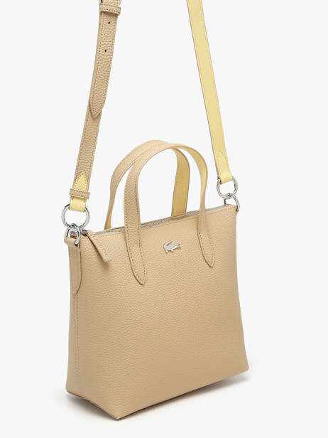 Satchel Anna Lacoste Beige anna NF5126AA other view 1
