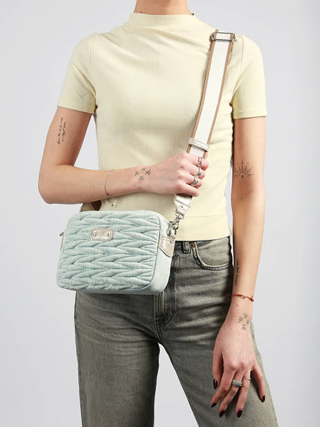 Shoulder Bag Jn3 Cotton Mila louise Blue jn3 16081JN3 other view 1