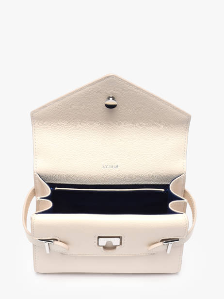 Small Grained Leather Emilie Crossbody Bag Le tanneur White emily TEMI1006 other view 3