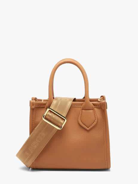 Leather Mini Jour Crossbody Bag Lancel Brown jour A14078 other view 5