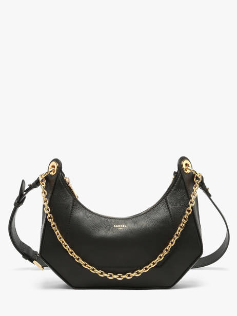 Shoulder Bag Croisette Leather Lancel Black croisette A13987