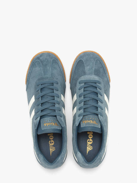 Sneakers In Leather Gola Blue men CMA192HW other view 4