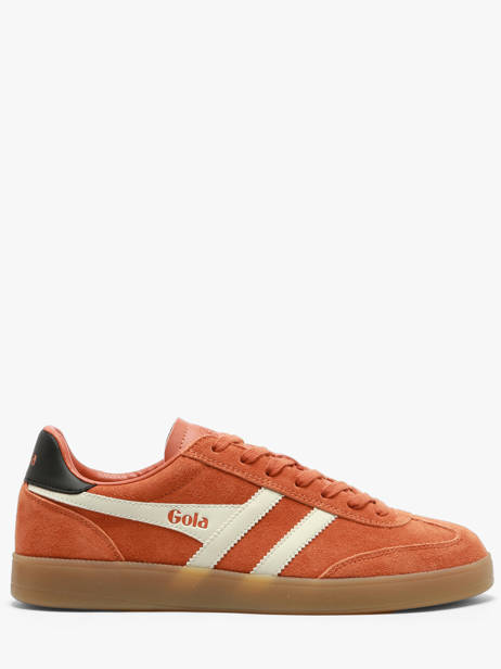 Sneakers In Leather Gola Orange men CMB735UH