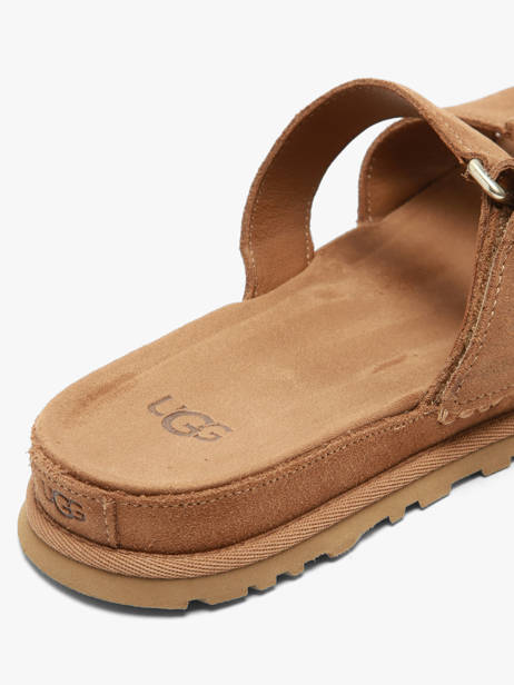 Slippers In Leather Ugg Brown women 1178590 other view 2