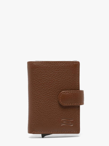 Wallet Caviar Leather Crinkles Brown caviar 14600