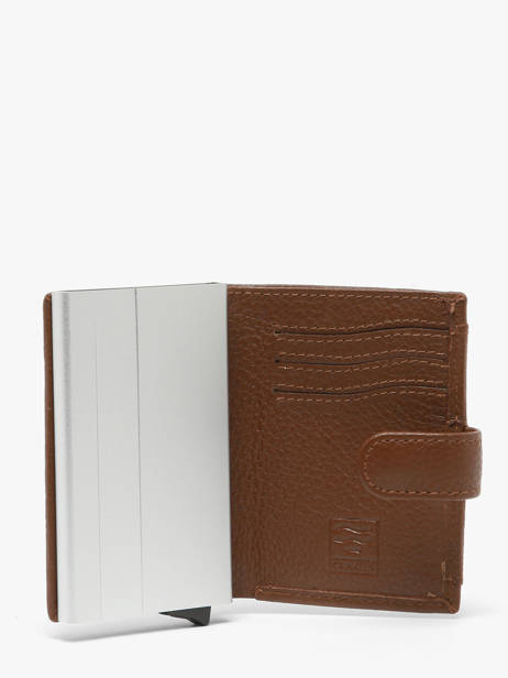 Wallet Caviar Leather Crinkles Brown caviar 14600 other view 1