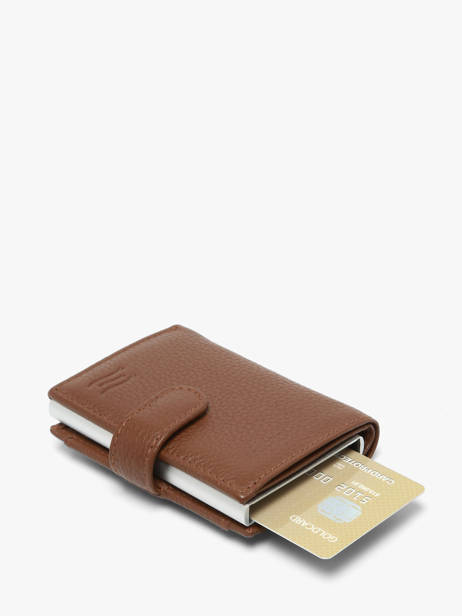 Wallet Caviar Leather Crinkles Brown caviar 14600 other view 2