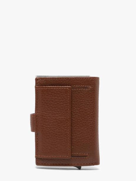 Wallet Caviar Leather Crinkles Brown caviar 14600 other view 3