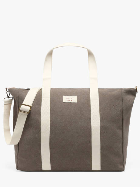 Sac Porté épaule A4 Amour Toile Coton Miniprix Gris amour toile 8087