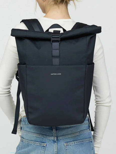 Backpack Kapten and son Blue essential color C other view 1