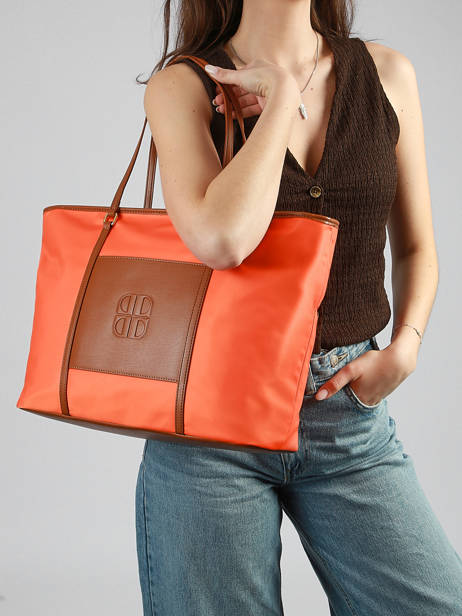 Sac Porté épaule L Fran Nylon Laurent david Orange ld bags 887 vue secondaire 1