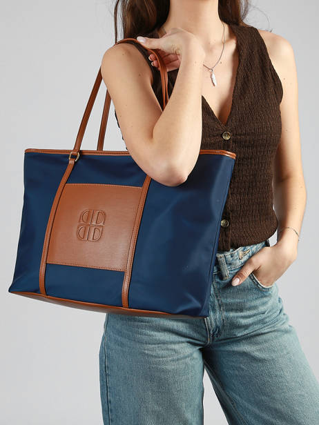 Large Nylon Fran Tote Bag Laurent david Blue ld bags 887 other view 1