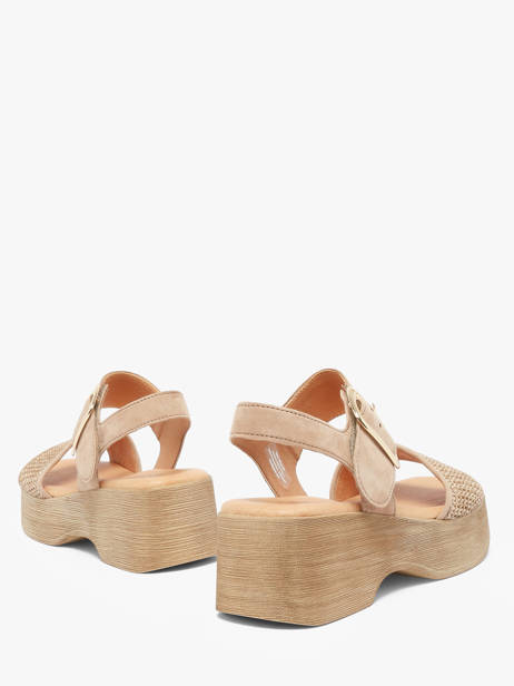 Platform Sandals In Leather Gabor Beige women 44 other view 2