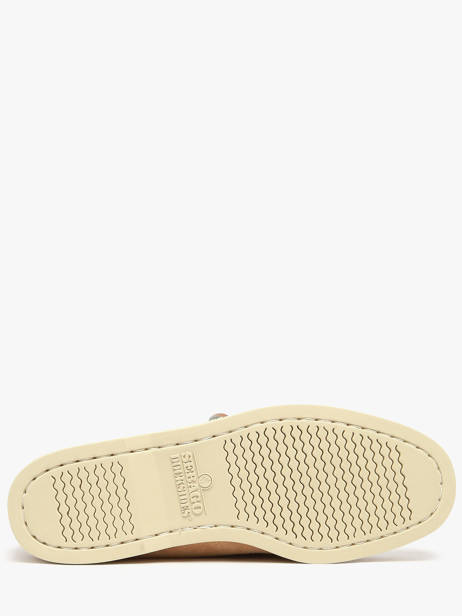 Boat Shoes In Leather Sebago Beige men 7111PTW other view 5